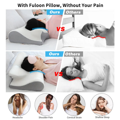 Fuloon Contour Memory Foam Cervical Pillow