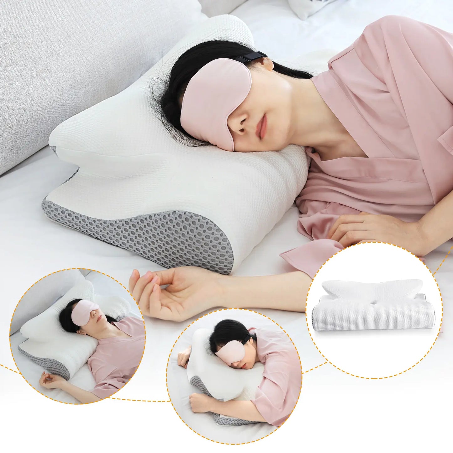 Fuloon Contour Memory Foam Cervical Pillow