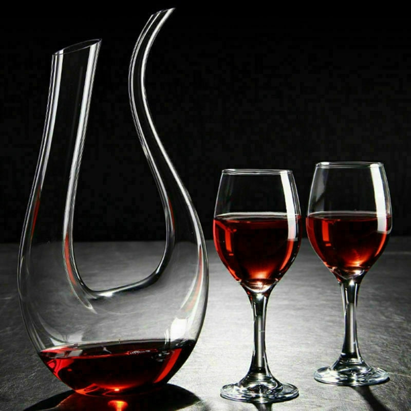 CrystalCurve Wine Decanter